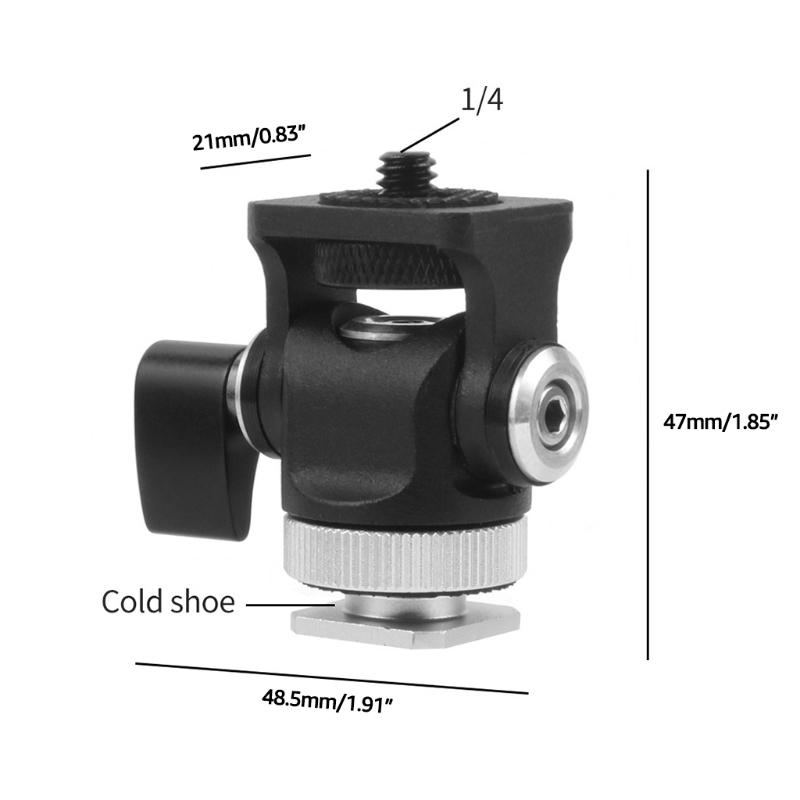 Utility Tripod for Head Suitable for DSLR Cameras Camcorder Monitor Bracket Heavy Duty Up to 5kg Durable Camera Ballhead