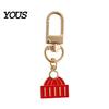 Elk Hanging Ornaments Cartoon Christmas Keychain, Enamel Santa Snowman Snowflake Bag Charm, Charm Xmas Theme Pendant for Backpacks Handbags