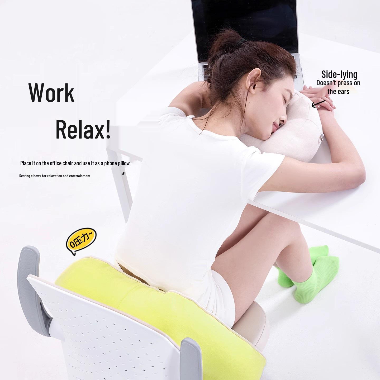 

Ergonomic Lumbar Support Pillow for Office Chair and Workstation - for Sitting or Lying Down Tulip Removable Pillow 50*30*16cm кофейный