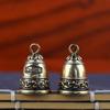 1 Stück Mini Chinesische Antike Messingglocke Kupfer Skulptur Fengshui Anhänger Gebet Tischdekor