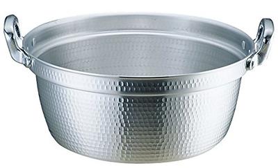 Akao Aluminium DON Gehämmert Runder Topf, 30cm, Aluminiumlegierung, mit Aluminium-Druckgussgriff, Hergestellt in Japan, AEV02030