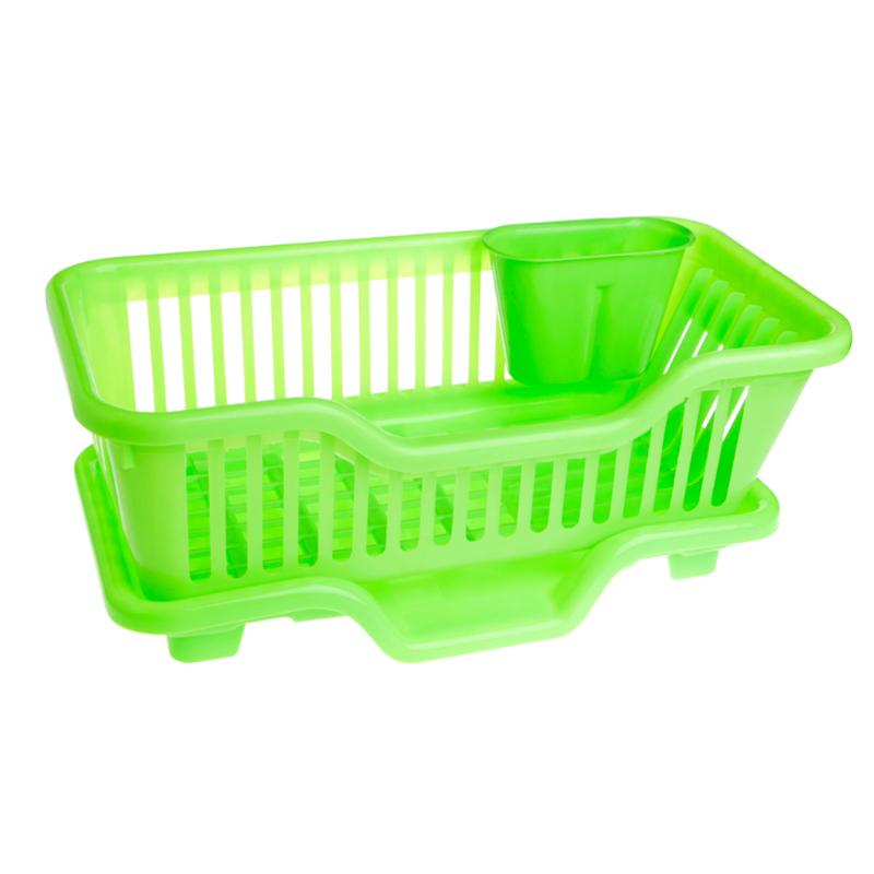 Buy PP Kitchen Sink Dish Drainer Rack Washing Holder Basket Organizer