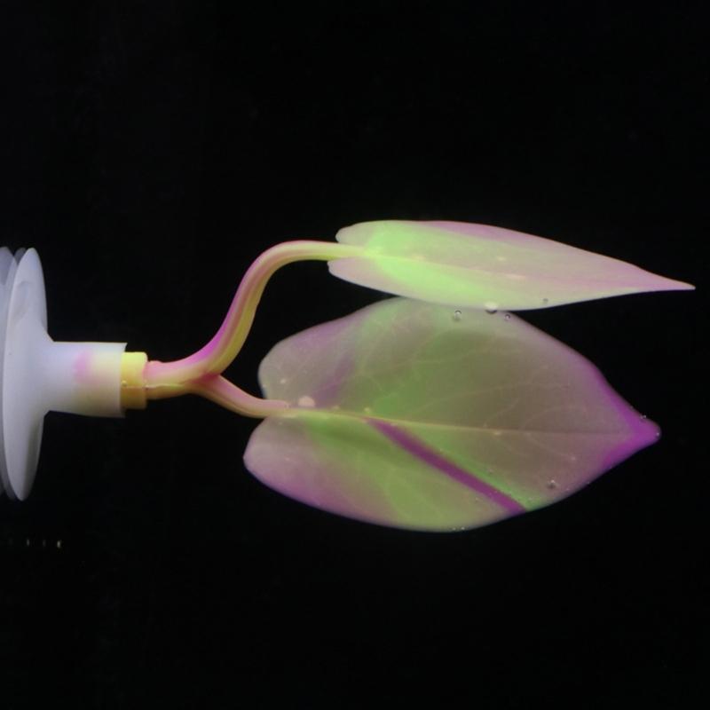 Water Plant Leaves for Fish Tanks Aquarium Decorations Beautiful Appearance Artificial Plant Leaves Multicolored