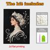 DIY Prinzessin Perlenkunst Malerei für Heimwanddekoration Perlen Edelstein Bilder Kunsthandwerk für Erwachsene/Anfänger Geschenkidee Heimdeko Ohne Rahmen