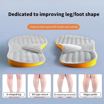 Flat Feet Arch Support Ορθοπεδικά Παπούτσια Πάτοι Σόλας για Πόδια Άντρες Γυναικείες O/X Διορθωμένη περιποίηση ποδιών Pad Pu Orthotic Insole
