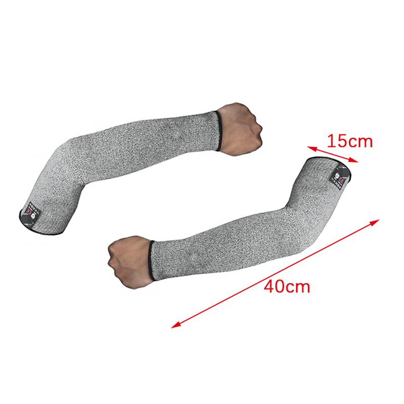 Level 5 HPPE Cut Resistant Anti-Puncture Work Protection Arm Sleeve Cover Anti-cut Level 5 Safety Work Gloves Cut Gloves