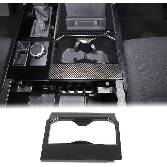 Aunginsy Car Rear Seat Central Armrest Cup Holder Cup Trim Frame Cover Compatible with Toyota Tundra/Sequoia 2022-2025 Car Back Center Console Water