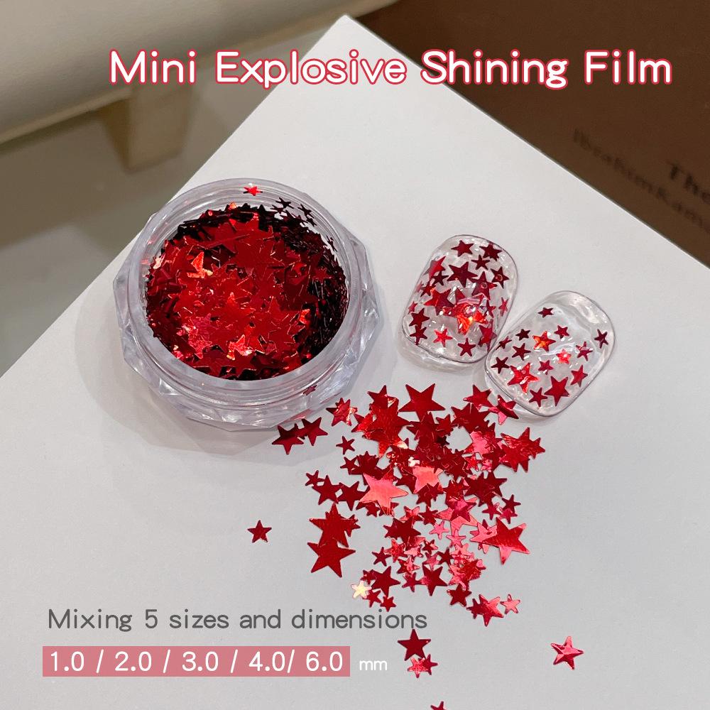 Ultra-Thin Polka Dot & Star Sequin Nail Art Mix