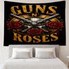 Guns Rock Band Artwork Tapestry, Unique Design Tapestry, Wall Decor for Bedroom,Livingroom, Playroom,Heartwarming Fan Holiday Gifts