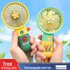 Portable Mini Student Dormitory Cute Cartoon Handheld Silent Fan
