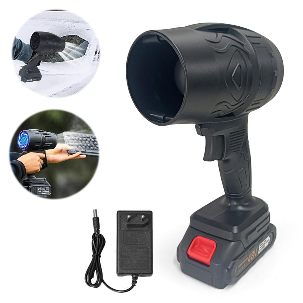 1500W Handheld Fan Air Blower 31000RPM Brushless Stepless Speed Cleanner Dust Blower Electric Violent Air Fan for Car Snow Remov