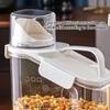 Transparent Bulk Food Container with Pouring Spout Nonslip Handle Box Large Capacity Storage Bin For Snacks Pet Food
