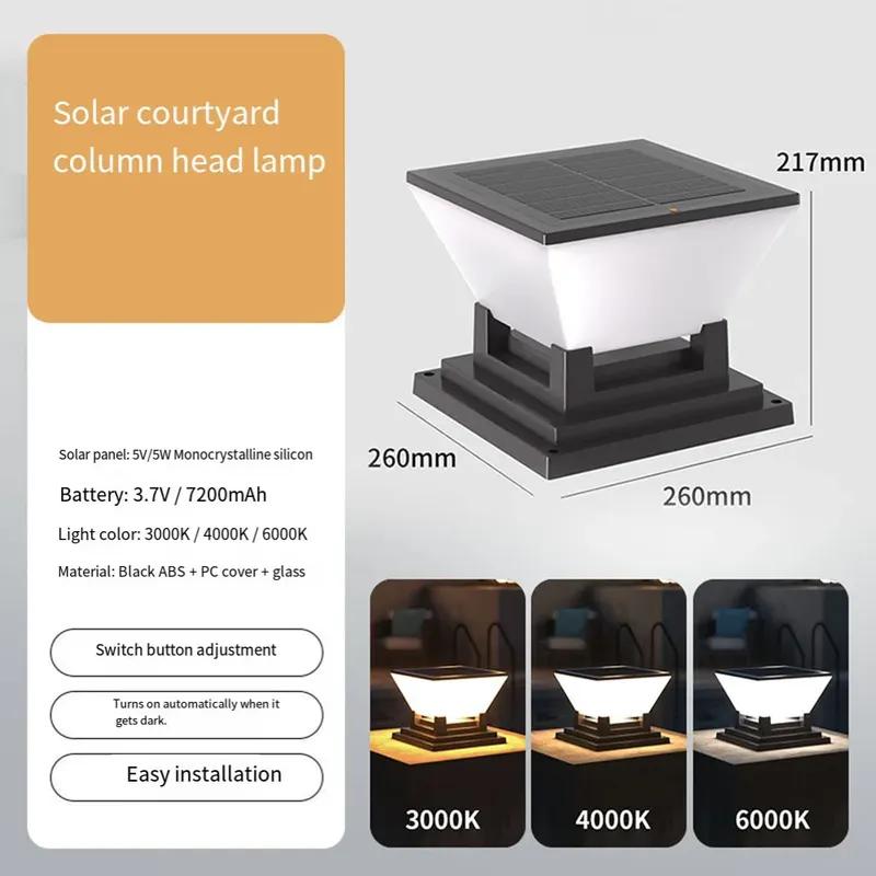 Weather Resistant Lights Outdoor Column Lights Easy Tallation Elegant Outdoor Aesthetics Energy-efficient Operation