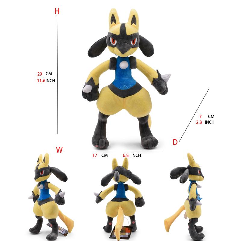 25 Styles Plush Toys Shiny Dragonair Rayquaza Gyarados Charizard Charmander Lycanroc Vulpix Lucario Stuffed Peluche Doll