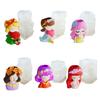 Silicone Mould For Long Hair Girl Planter Candle Making Figurines And Aromatherapys Creation