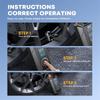 Portable Cordless Air Compressor For Car Tires - Auto Electric Air Pump Fast Inflation For Bicycle, Motorcycle, 150Psi