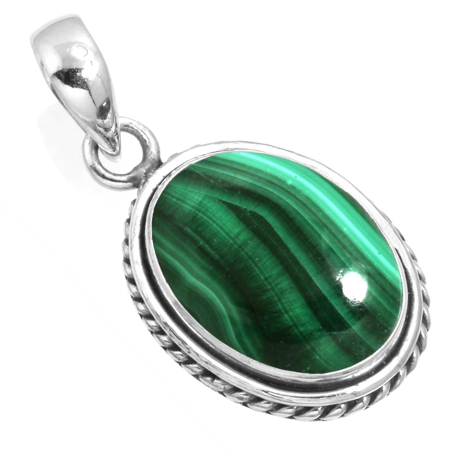 

925 Sterling Silver Pendant Women Gemstone Handmade Jewelry Wedding Gift Malachite Moonstone Rose Quartz Red Stone Smoky Topaz Tiger Eye Vintage малахитовая зелень