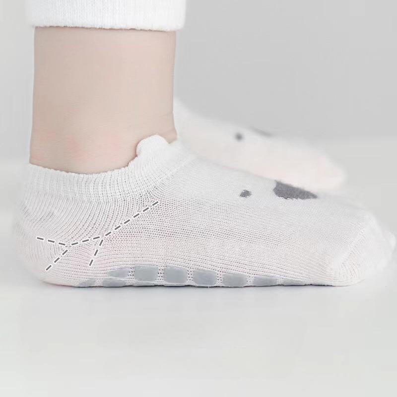 1 Pairs Infant Baby Slipper Socks Cartoon Sock Panel for Toddler Baby Spring Summer Thin Non-slip Sole Floor Sock for Kids