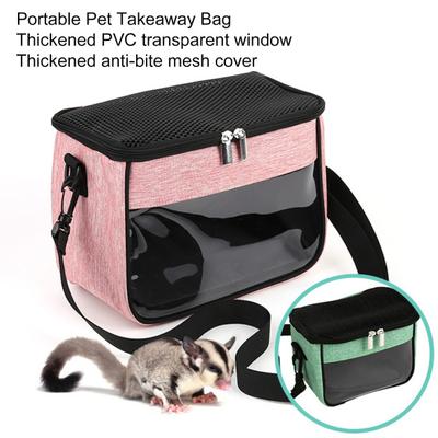 Çıkarılabilir Astarlı Hamster Taşıma Çantası Şeffaf Pencere Ayarlanabilir Askı Kirpi Şinşilla Gelincik Küçük Evcil Hayvan Taşıma Çantası