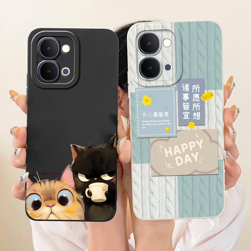 For Vivo Y31D Case Cover Silicone Cute Kawaii Luxury Fashion Flowers Cool Painted Funda For VivoY31D V2543 Casing