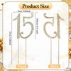 1 PCS Gold 15 Cake Topper Number 15 Cake Decoration Gold Rhinestone Cakes Toppers Decoration Crystal Happy 15th Birthday Cakes Sparkly Bling Alloy