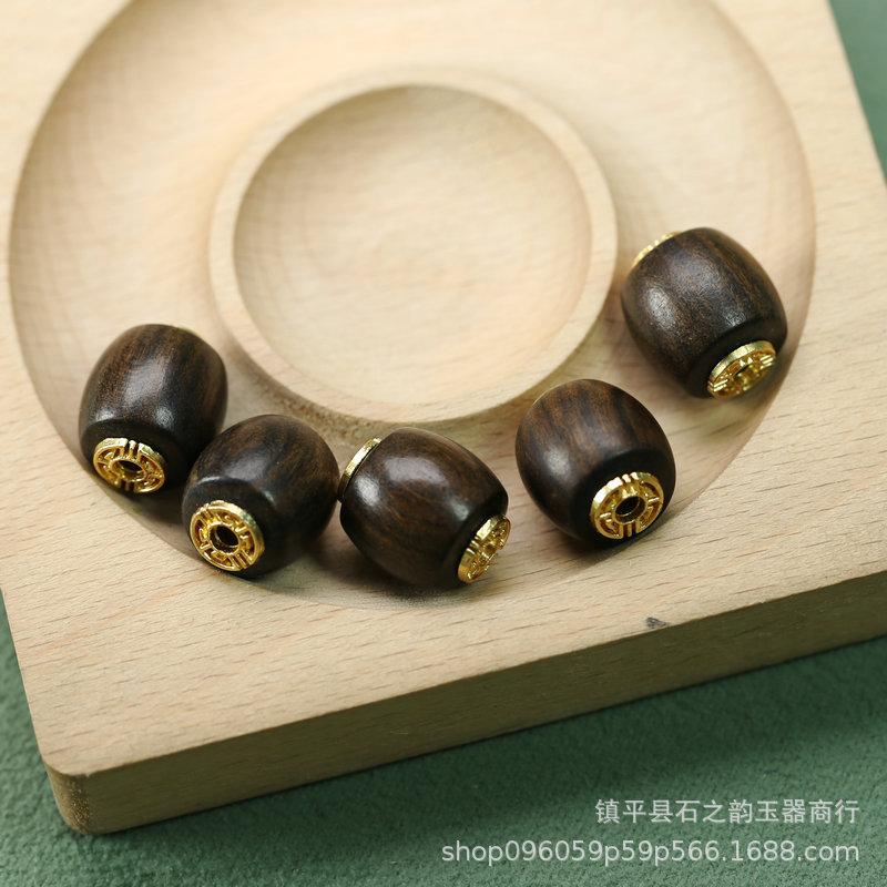 Sandalwood Barrel Beads 14x16mm, Large 2.5mm Hole, Lu Lutong Loose DIY Beads A111