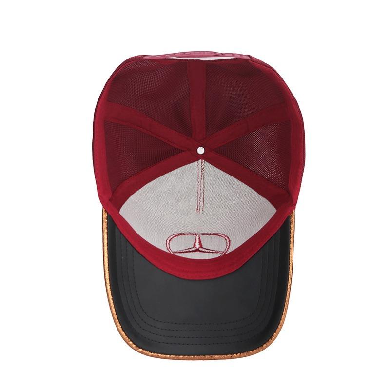 Cool Embroidered Baseball Hat Outdoor Sunscreen Breathable Mesh Hat For Mercedes Benz C E S Class GLC GLB GLE GLS E300L Sticker QT1
