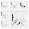 15cm Höhe Kunststoff/plastisch DIY Kombinationsfigurenmodell-Set für Heimdekoration
