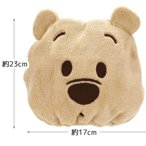 skater water absorbent quick drying animal towel cap disney winnie the pooh height 23 x width 17cm toc11-a
