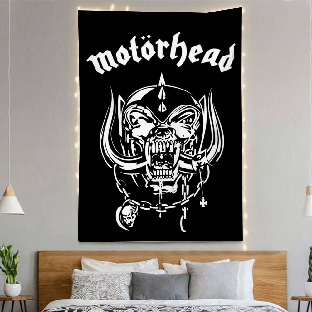 Mmotorhead Rock Band Flags Wall Hanging Background Art Banner For Bedroom Home Outdoor Decor