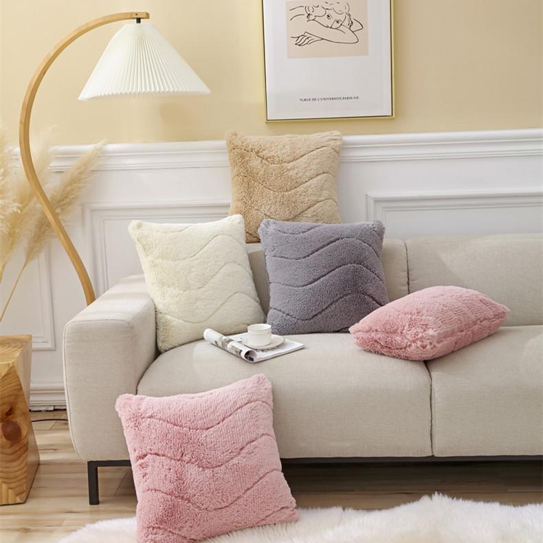 Minimalist Nordic Thickened Plush Sofa Cushion Household Living Room Anti Slip and Dustproof Sofa Cover Winter Warm Seat Cushion