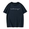 Men's Summer Short-sleeved Casual Fashion Simple T-shirt Round Neck Versatile Solid Color Basic Comfortable Daily Men's Top