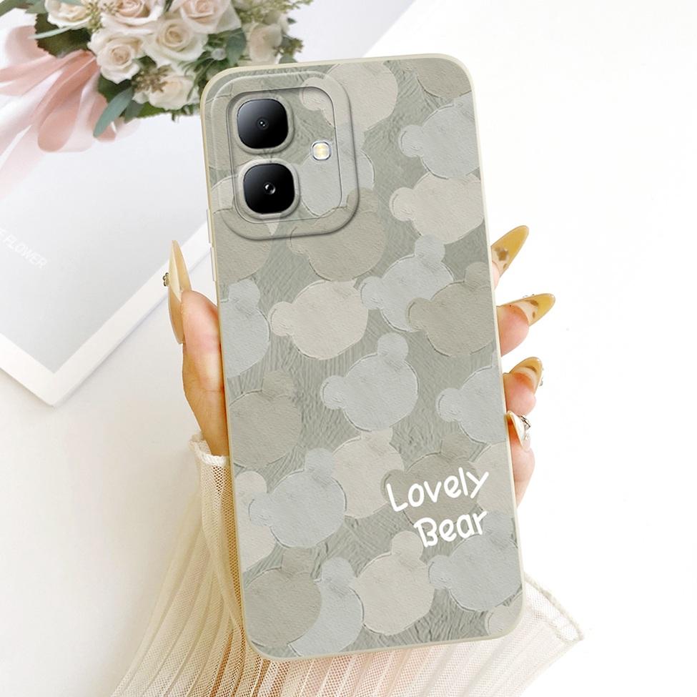 For Infinix Smart20 X6840 X6840B Phone Case For Infinix Smart 20 Cover Luxury Fashion Cute Cartoon Funny Painted Silicone Casing