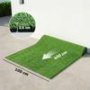Artificial Grass 100x400cm Self Draining Outdoor Carpet With 10mm Height Green