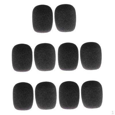 10Pc Sponge Mini Microphone Windshield Mic Cover
