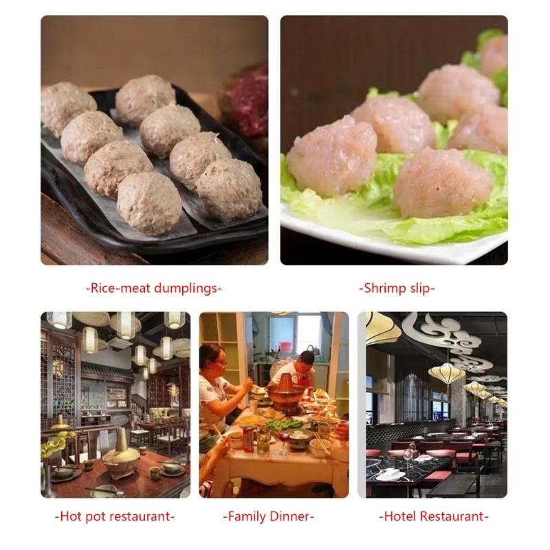 3-teiliger Fleischbällchenformer Haushalts-Fleischbällchen-Herstellungsartefakt Küche Auspressen Fischbällchen Pressen Frittierte Fleischbällchen Werkzeuge