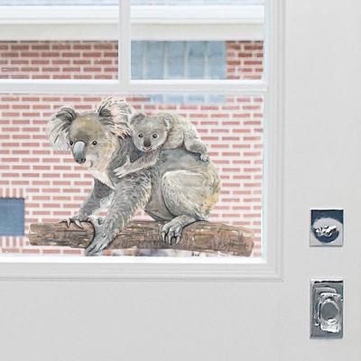 New Cute Koala Bear Wall Sticker Home Wall Decoration Living Room Decor Self-adhesive Kids Room Wallpaper Lovely Animals Stickers