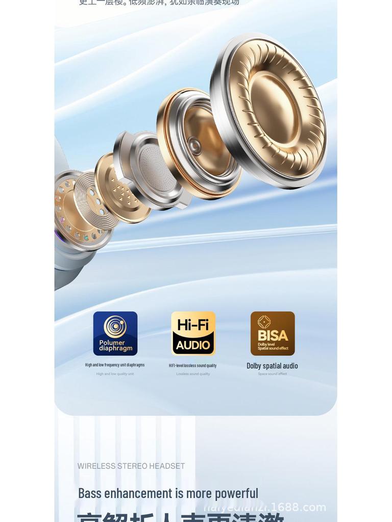 SD-04 Wireless Bluetooth Over-Ear Luminous Bass Gaming Headset