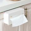 Tissue Holder Iron Rustproof Punch Free Back Hanging Tissue Shelf Paper Towel Rack Kitchen Accessories