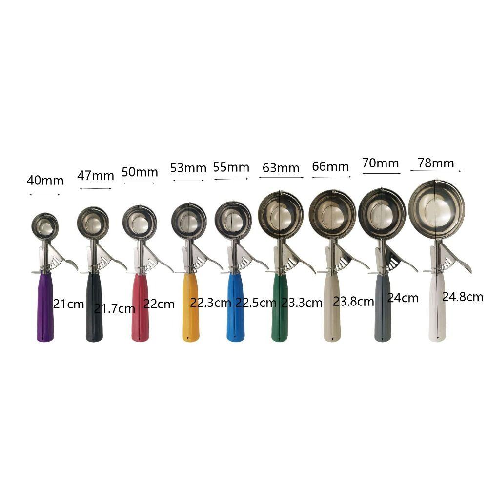 Plastic Handle Ice Cream Ball Scoop Press Design Fruit Scoop Household Ice Cream Digger  Summer