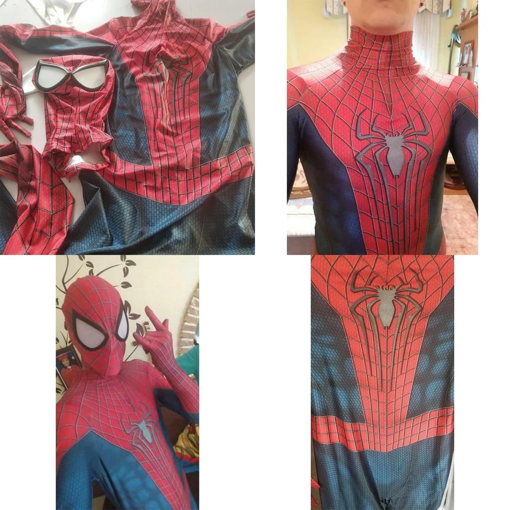 Atmungsaktiver Bequemer Spiderman Zentai Anzug Für Erwachsene Halloween Kostüm