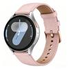18mm 20mm Universal Leather Watch Strap with Pin Buckle Breathable Sport Replacement Band Compatible with Garmin, Samsung, Huawei