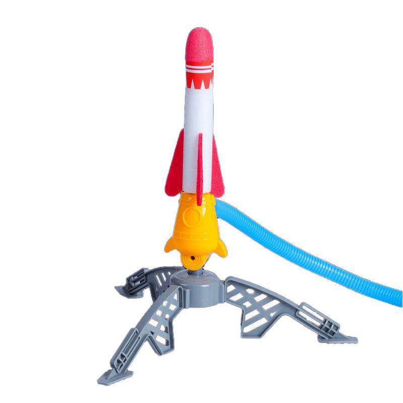 Kids' Outdoor Luminous Skyrocket Toy - Foot-Powered Rocket Launcher for Parent-Child Fun