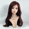 TEBILY Siliconen Levensgrote Figuur Hoofd met Geïmplanteerd Haar Mond Make-up Oefening Winkel Display Winkel Accessoires M16 Stud Meegeleverd