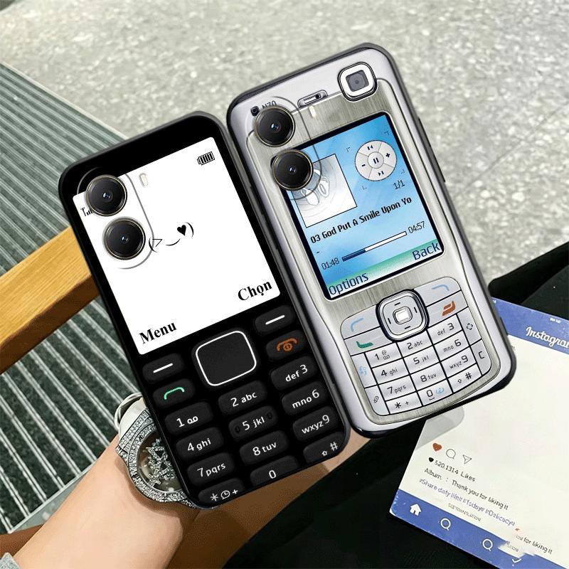 Funny Retro Callphone Soft Phone Case for Xiaomi Poco X5 X6 X7 X8 Pro Max X3 F7 F8 Ultra M8 M7 M6 M5 Redmi 15 15C 14C 13C 12C X4