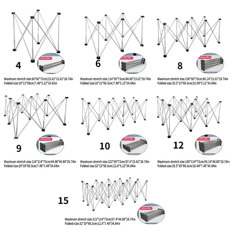 Portable Sawhorse Spiders Leg Workbench Foldable Work Tables Support Work Quick Telescopic Bracket with Carry Bag