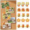 30Pcs Creative Bee Flower Push Pins 3D Cork Board Pushpin Board Thumbtack Office School Supplies