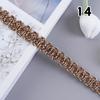 12 Meter Braided Lace Trim Fabric Fringe 1.5cm Width Lace Ribbon Apparel Curtain Diy Sewing Accessories Upholstery Decor Crafts