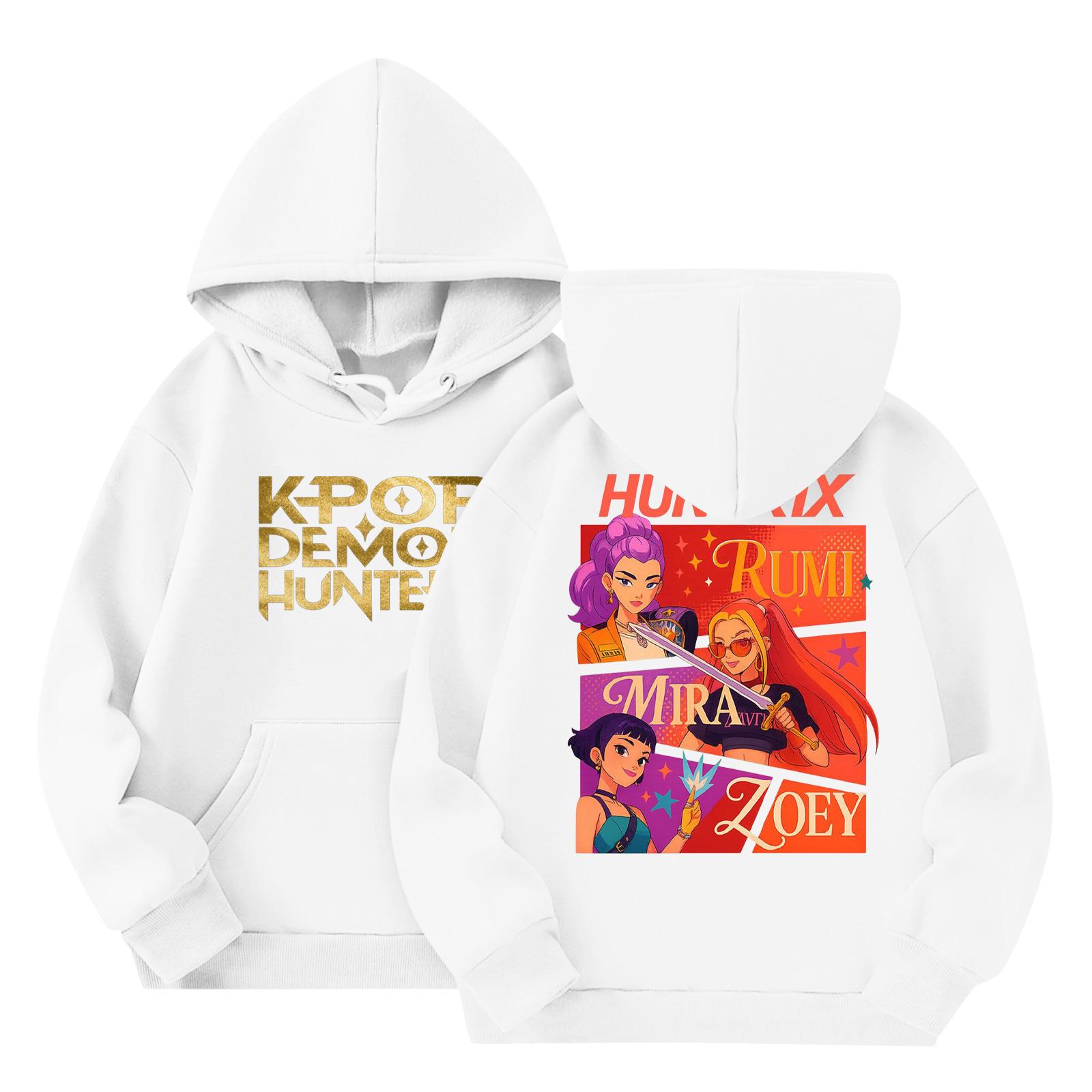 

Детская мода Легкий пуловер с длинным рукавом с карманами Толстовка с принтом 160 белый