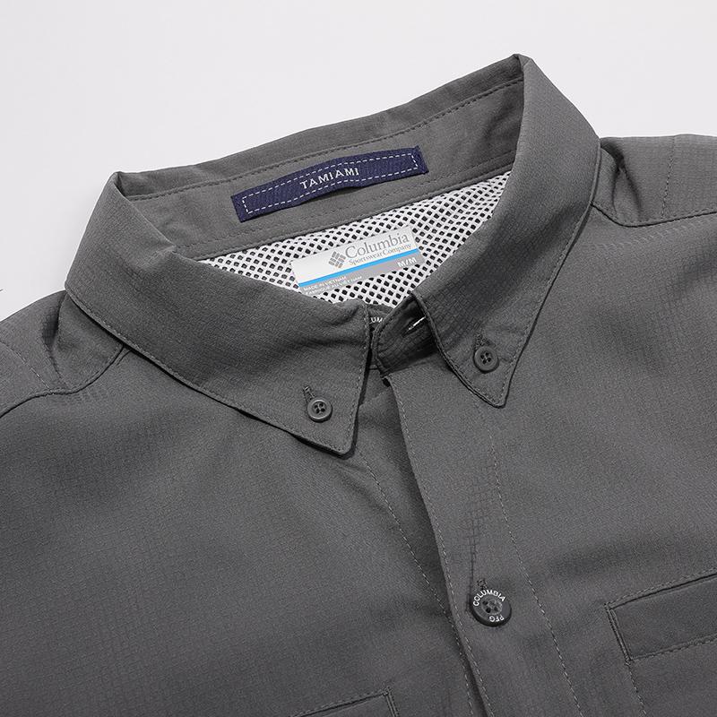 Columbia Fishing Series Comfortable Breathable Lightweight Casual Sun Protection Long Sleeve Shirt Unisex shirts Gray FJ7253-023